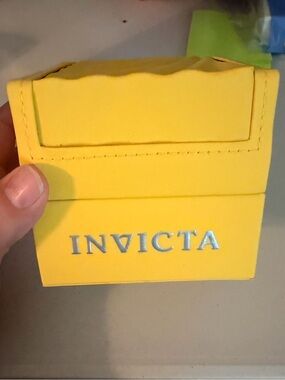 INVICTA yellow classic wave empty watch case/box